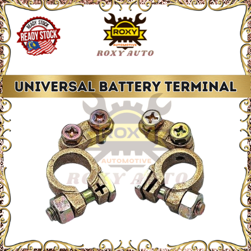 ROXY 1 SET Universal Battery Terminal Clamp For Car Lorry NS 60 / NS 70 / DIN 55 / N100 Kepala Bateri Copper