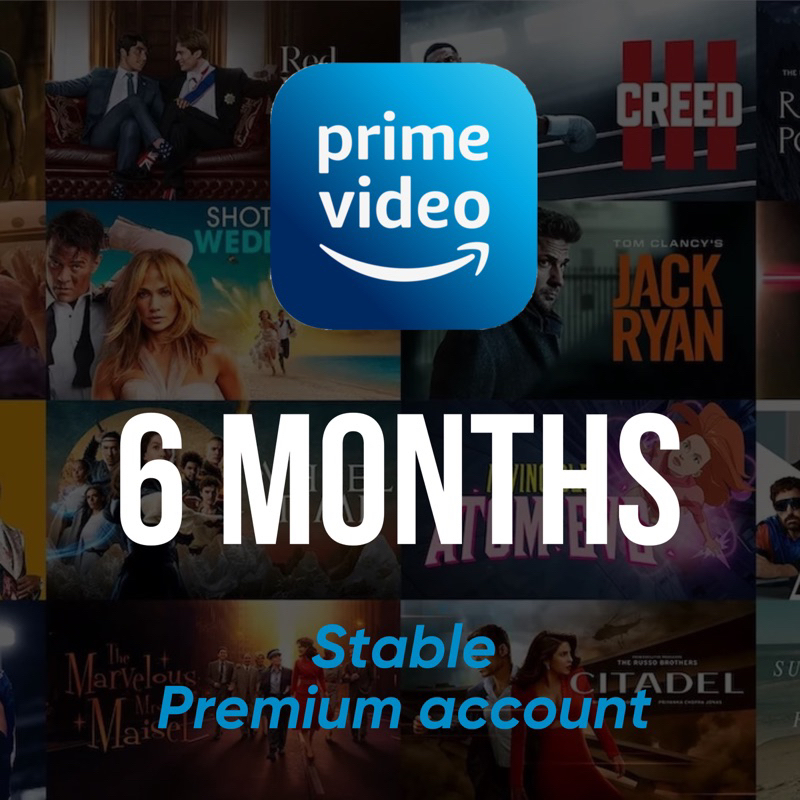 Amazon Prime Premium Account 4K UHD / Instant Delivery via Shopee Chat