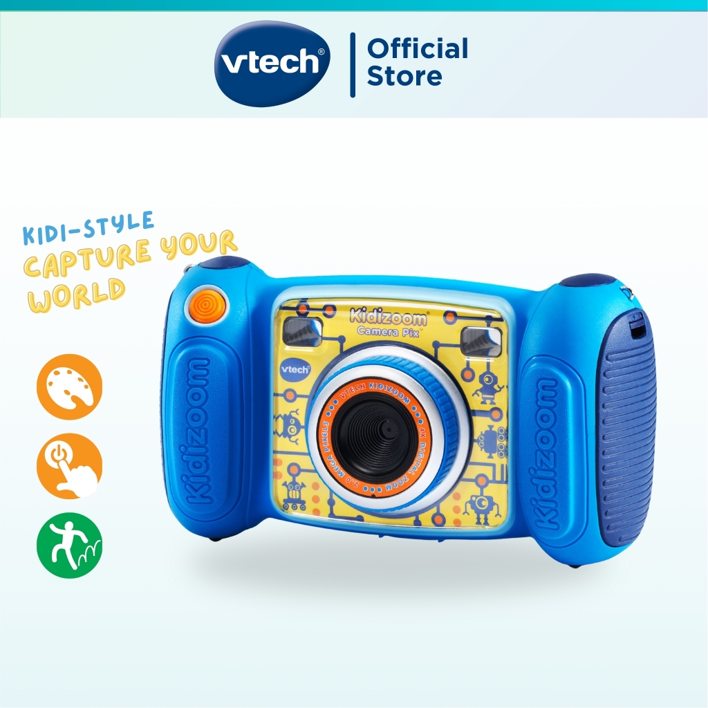 VTech Kidizoom Camera Pix (Blue) Kids Camera Photo Video Recorder Toys Boys Girls 3- 8 Years