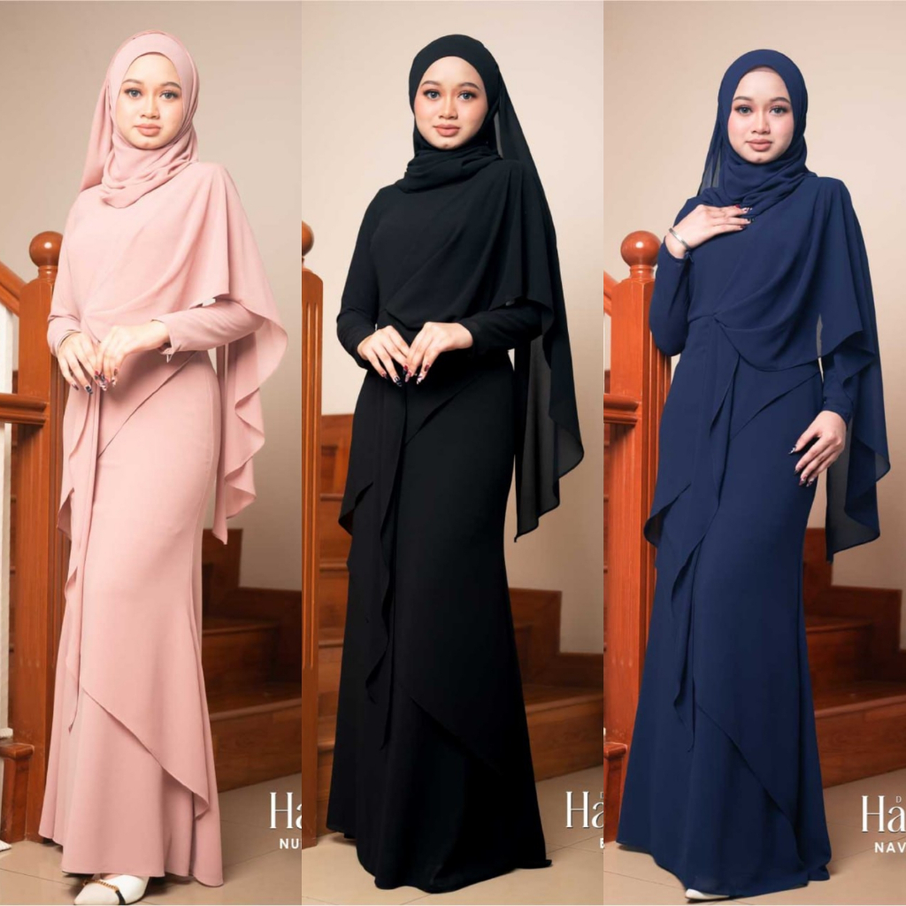 Dress Hannah Chiffon Georgette full lining Tak jarang