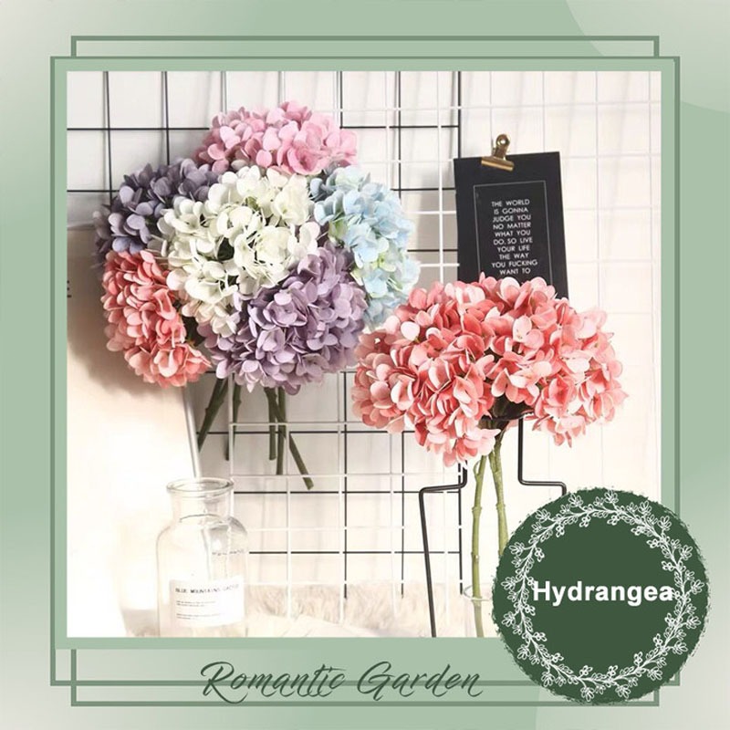 Artificial Big Batang Hydrangea Bouquet Flower Festive Decor Homeliving Home Decor Bunga Hiasan