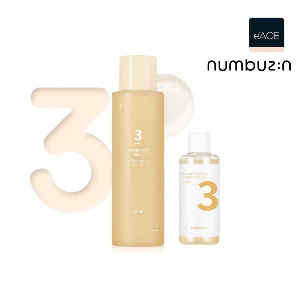 Numbuzin No.3 Super Glowing Essence Toner 100ml, 200ml