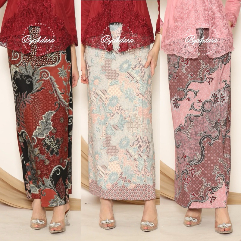 Bycikdara Kain Batik Lipat Tepi | Kain Batik Siap Jahit ada Getah | Kain Batik Siap Jahit | Skirt Selisih Depan | Skirt