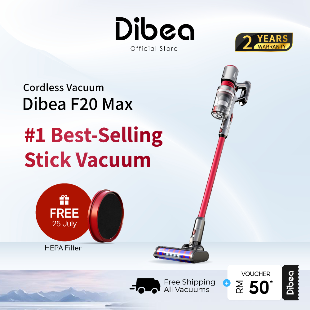 Dibea F20 Max Cordless Vacuum Cleaner Powerful 25,000 PA Suction