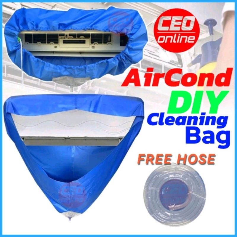 CEO 🇲🇾 Aircond Cleaning Cover Aircond Cleaner Aircond Cleaning Bag Canvas Pembersih Penyaman Udara  Aircond Cleaner