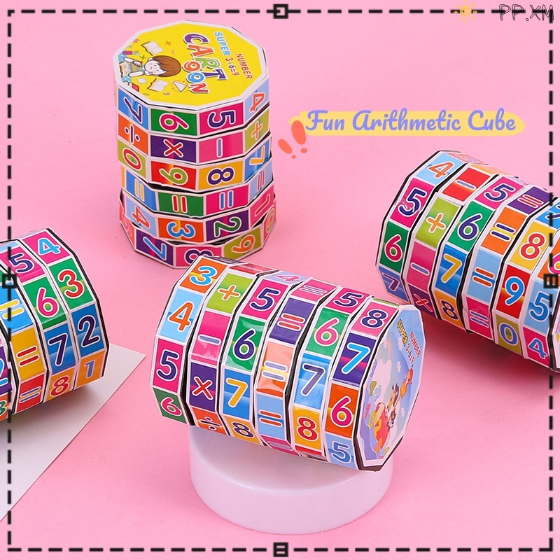 【hot】Kids Puzzle Mathematics Numbers Cube Children Education Toys