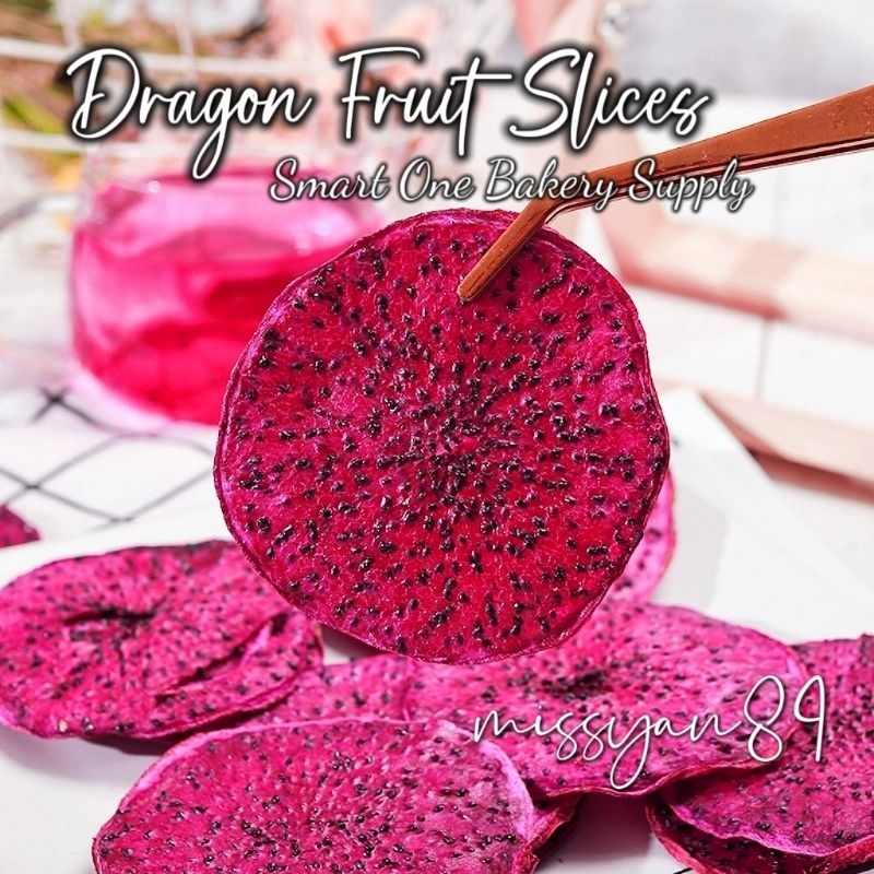 Pitaya Dragon Fruit Slice 火龙果片 水果干片 Dried Fruit Slices Fruit Tea Baking Decoration 火龙果干 水果干 蛋糕装饰 Keping Buah Naga Kering