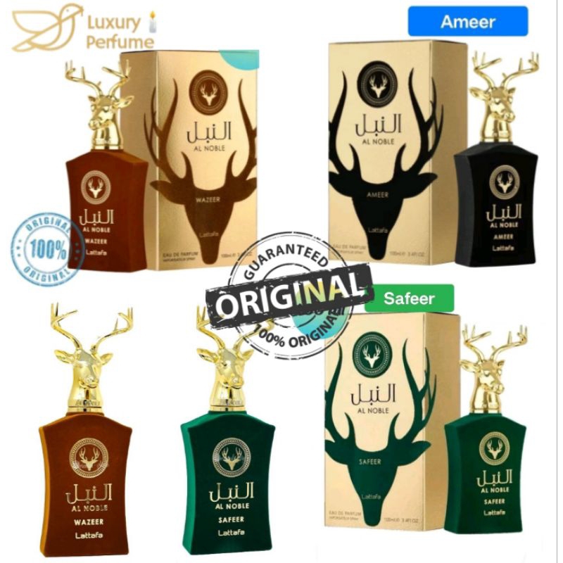Al Noble Ameer/Al Noble Wazeer/ Al Noble Safeer Perfume By Lattafa Edp 100ml This Items 100% Original High Quality