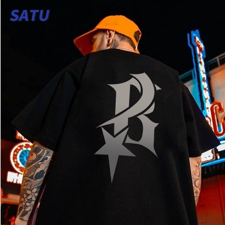 READY STOCK SATU Souple lengan pendek 2024 jenama fesyen lelaki musim panas baharu T-shirt lengan separuh Amerika jenama