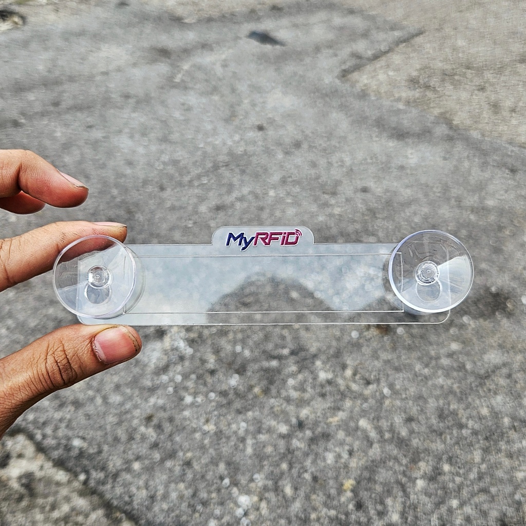 Car RFID Holder Acrylic Pemegang RFID Kereta (Tinted / No Tinted Windscreen also can scan) TnG Smart