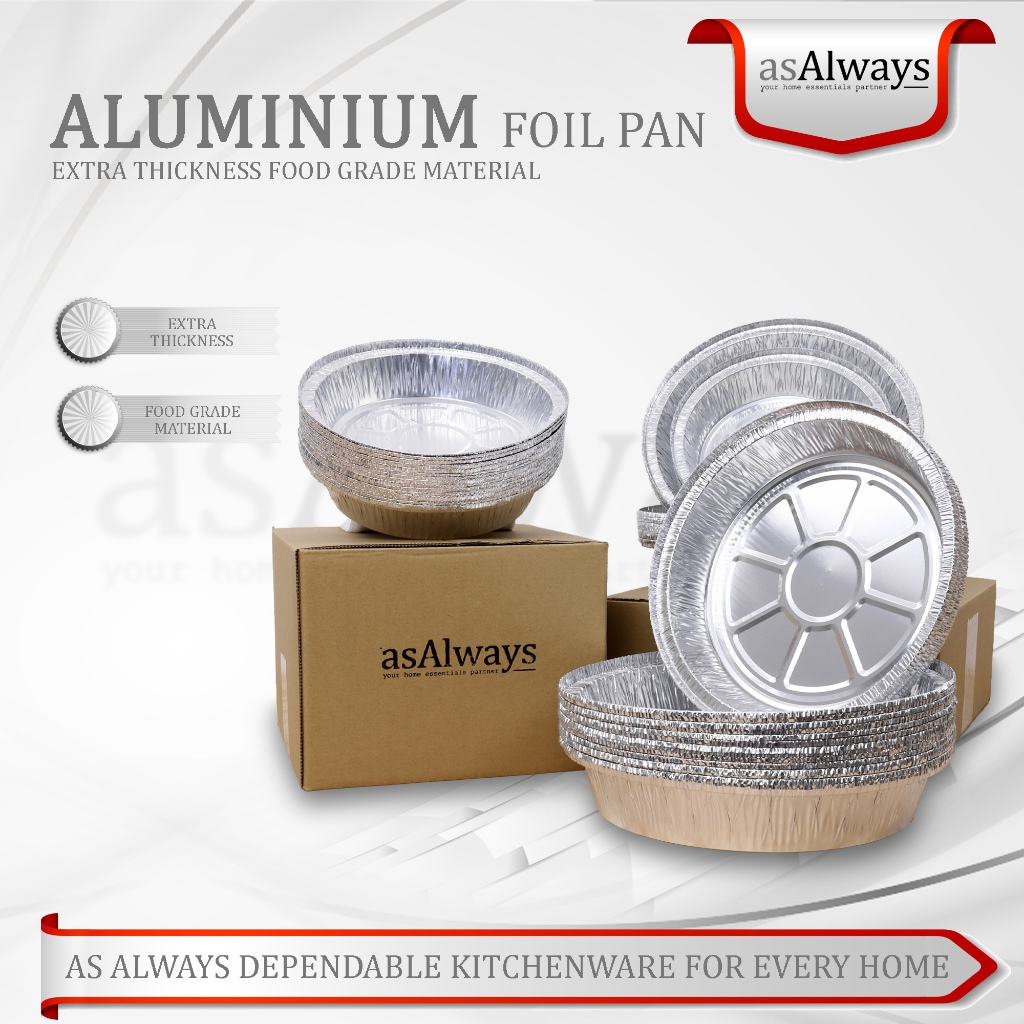 Aluminium Foil Pans Tray | Disposable Containers, Air Fryer Paper Pan, Serving, Baking & Reheating Aluminium Cook