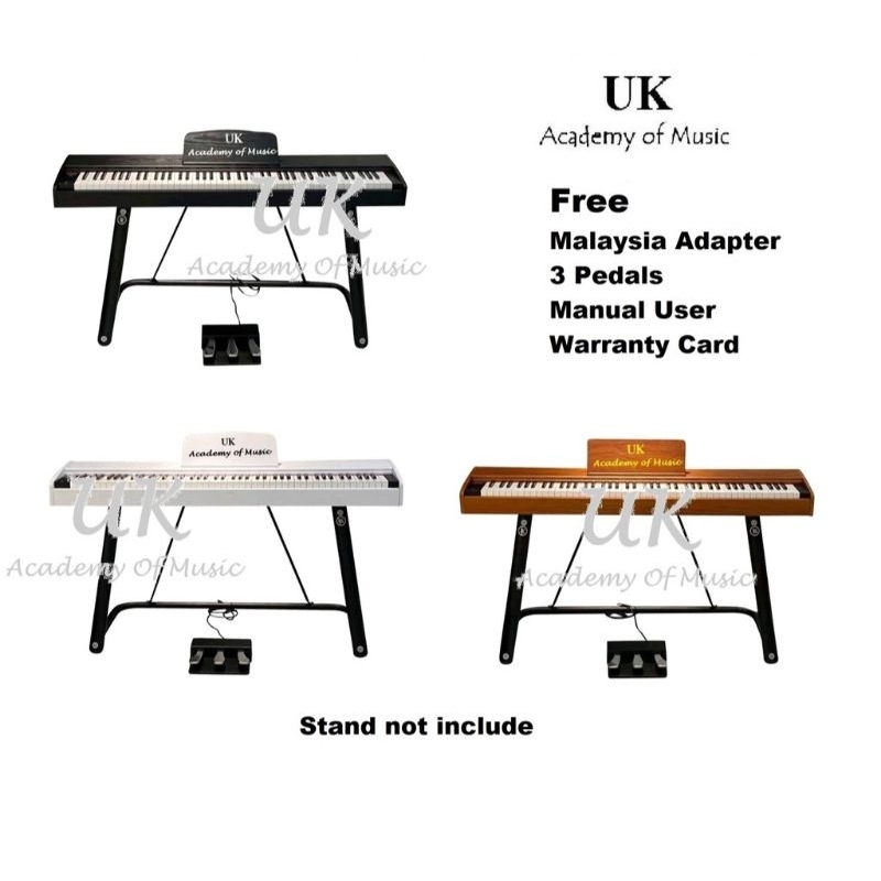 ( Bluetooth) UK Exam Grade / Master Grade 88 Keys Piano Hammer Action Fully Weighted Keys + 3 Pedals