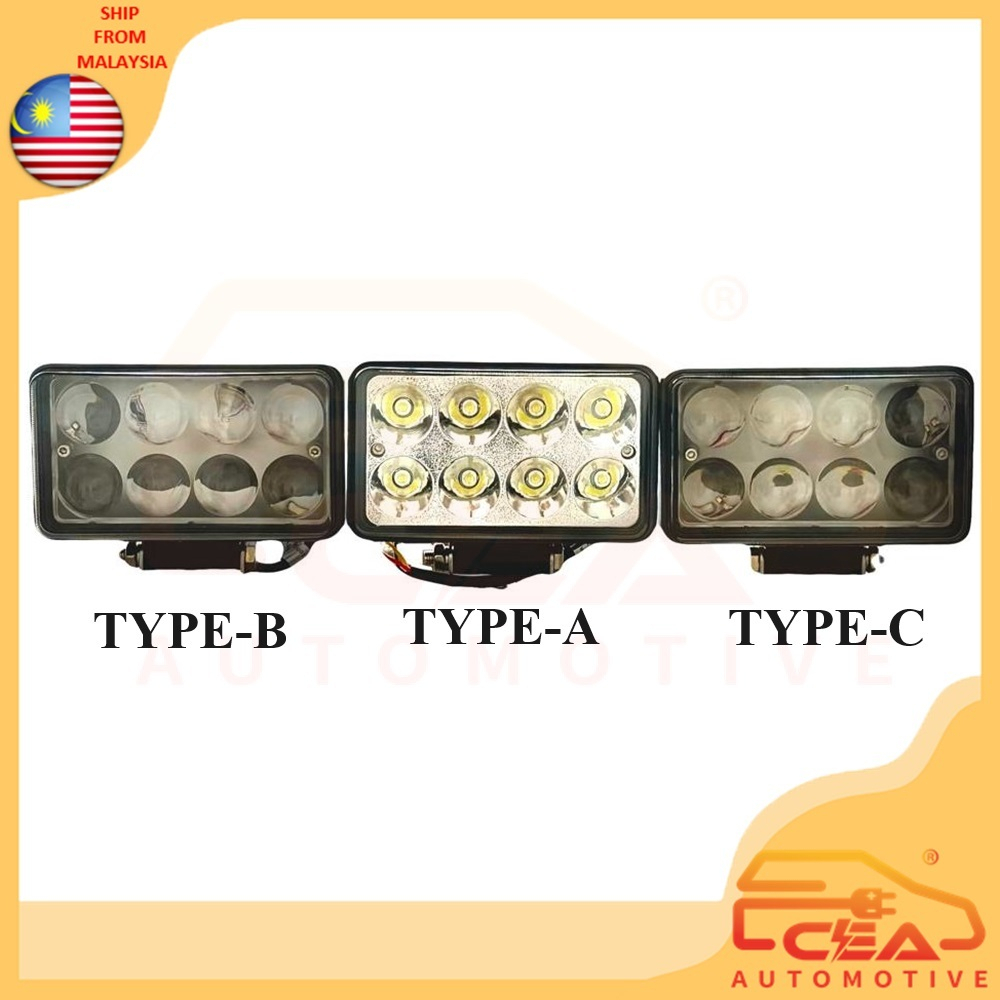 1PCS 8LED 4*6INCH 24W 12V 24V 9-60V SQUARE LED SPOT FOG LIGHT CAR LORRY BOAT TRUCK BUS ACCESSORIES