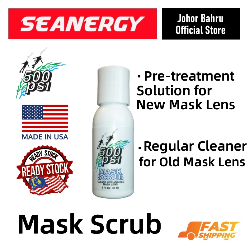 500PSI Mask Scrub for Scuba Diving Mask Pre-Treatment Pre-Cleaner Residue Removal