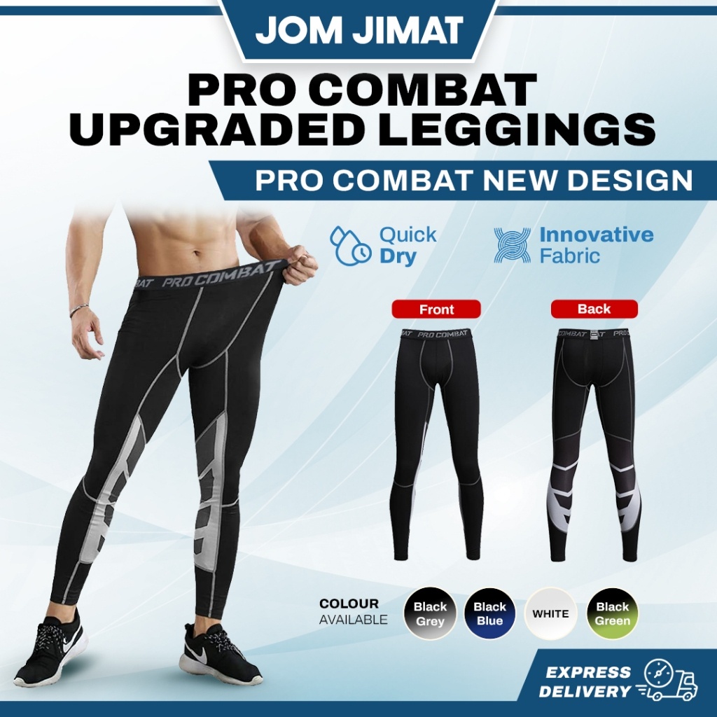 [JOM JIMAT] PRO COMBAT Seluar Tight Lelaki Leggings Compression Pants Seluar Sukan Ketat S-3XL