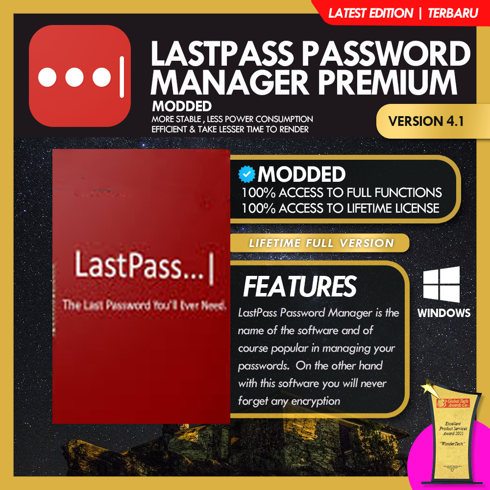 LastPass Password Manager 4.132100% WORKS Latest Version Software | Lifetime | Full Version |