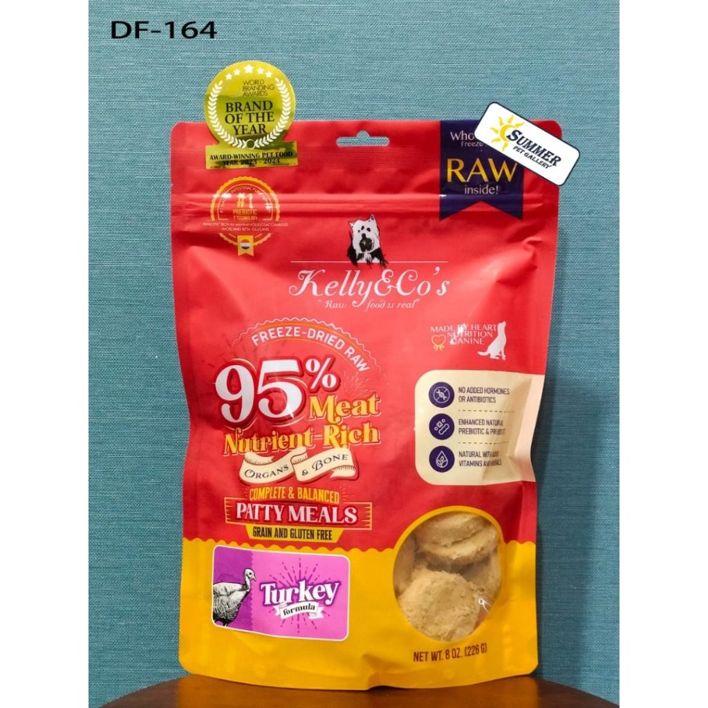 Kelly&Co'S Patty Meals Turkey For Dog (226G)