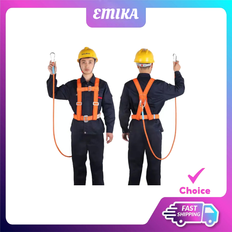 Emika Choice Outdoor High-altitude Full Body Safety Belt Fall Prevention Construction Safety Rope
