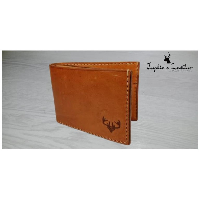 Genuine Leather Wallet Kulit Bifold Handmade Hand Stitched, Durable, Well Made, Classic, High Quality