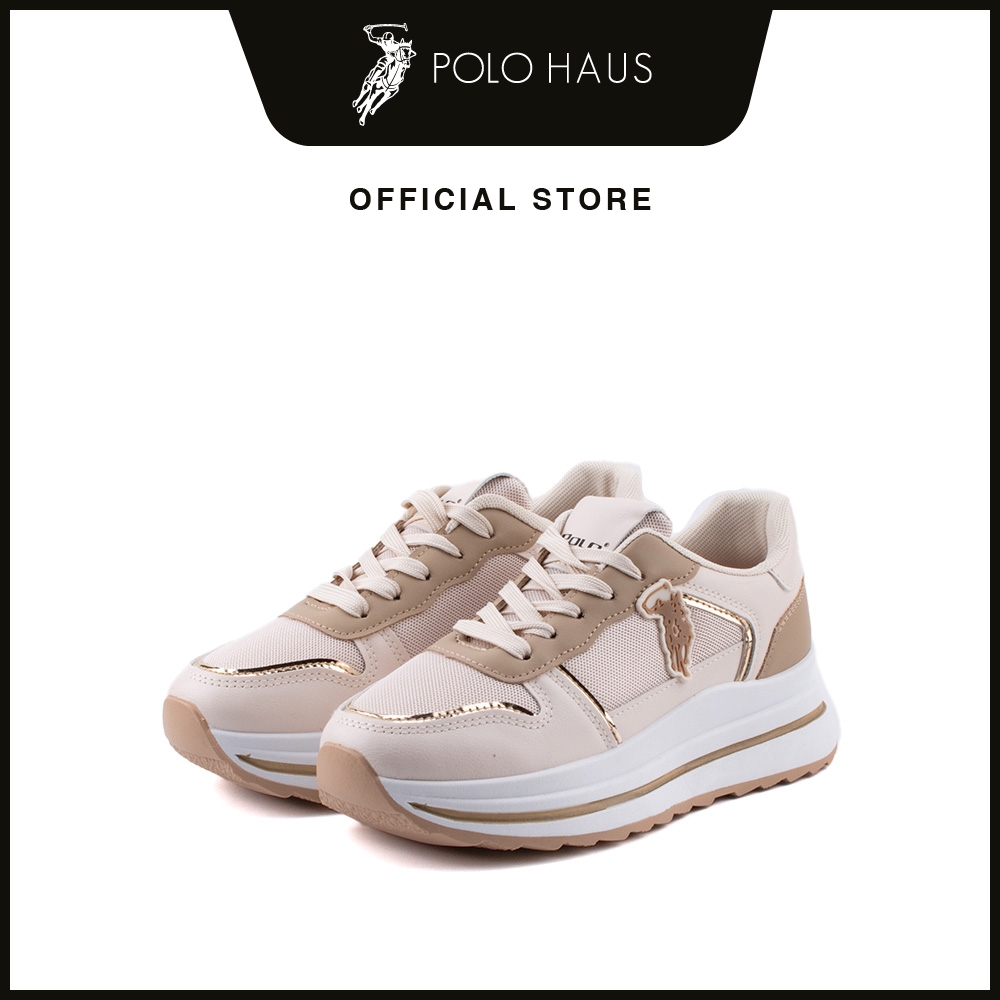 POLO Ladies Fashion Sneakers Shoes -P62304-TF01SV-52-BEIGE