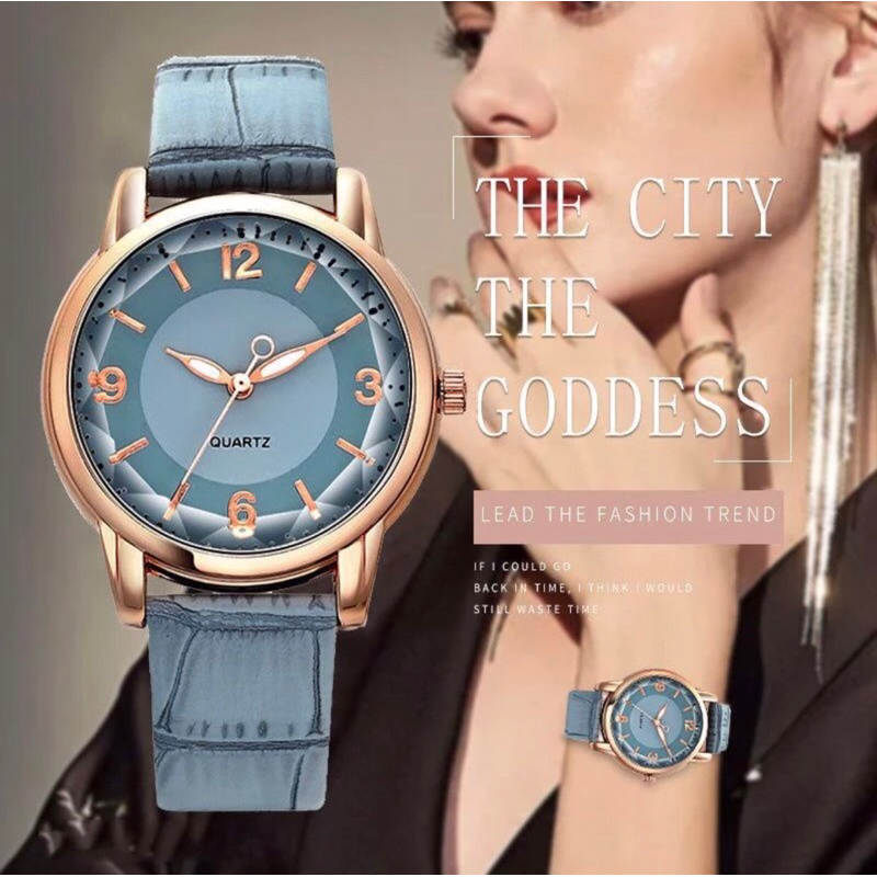 Women's Watch Fashion Simple Cut Glass Elegant Women's Quartz Watch