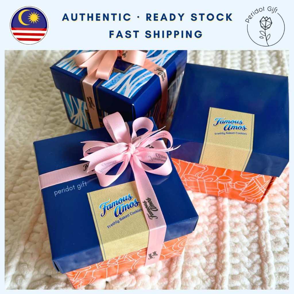 Famous Amos Orange Square Box 60g - Cookies Gift / Corporate / Event