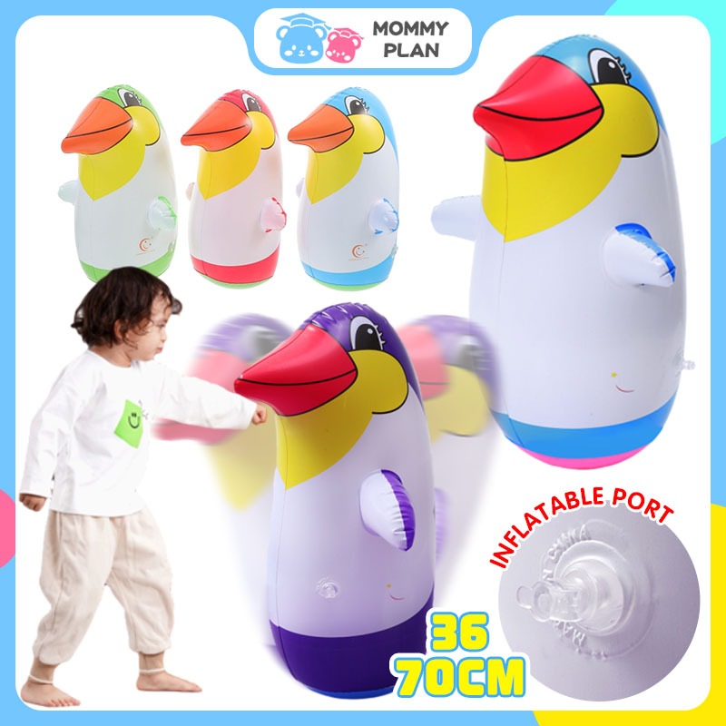 Inflatable Toy 36/70CM Inflatable Penguin Tumbler Toy Dolls Children Outdoor Toys Mainan Kanak