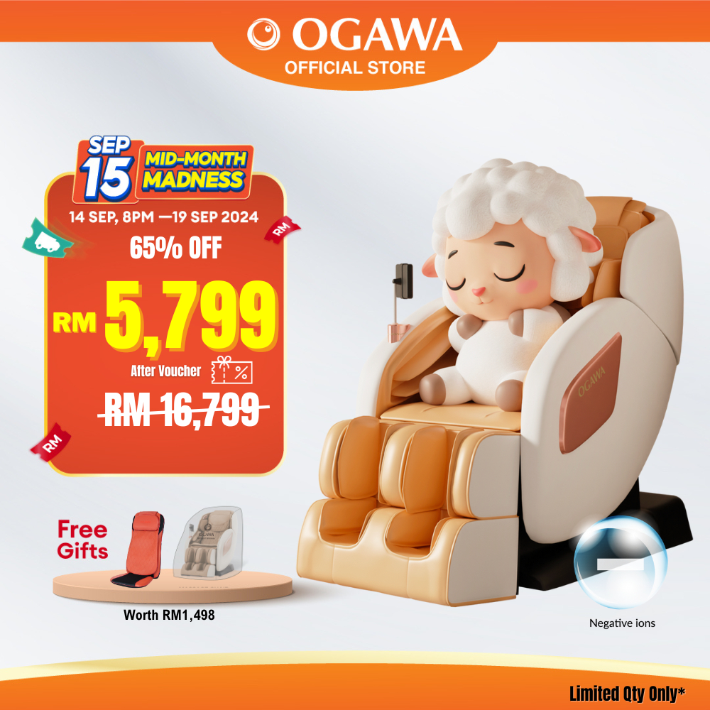 Ogawa Retreax Ionic Contemporary Massage Chair [Free XE Duo Pro + Massage Chair Cover]