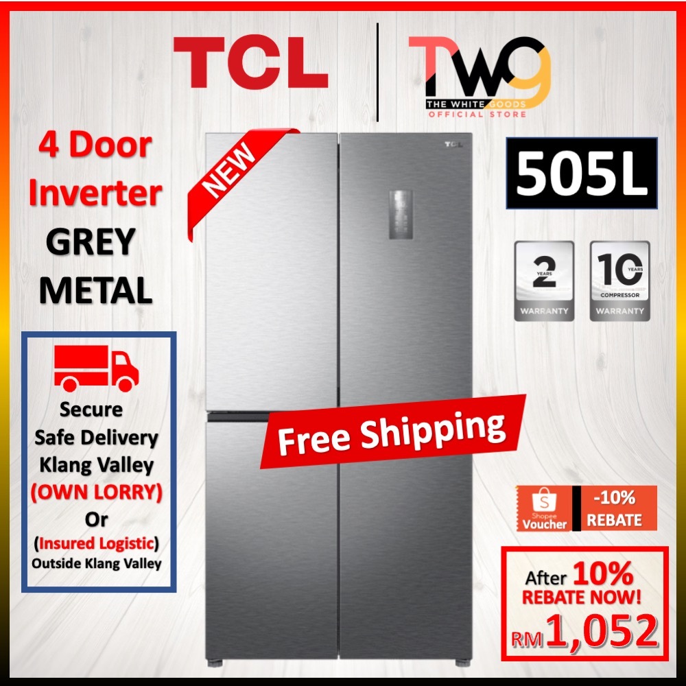 [FREE SHIPPING] Hisense / TCL 520L 4 Door Inverter Fridge Refrigerator RQ515N4AB1 TR-C515AGP 冰箱