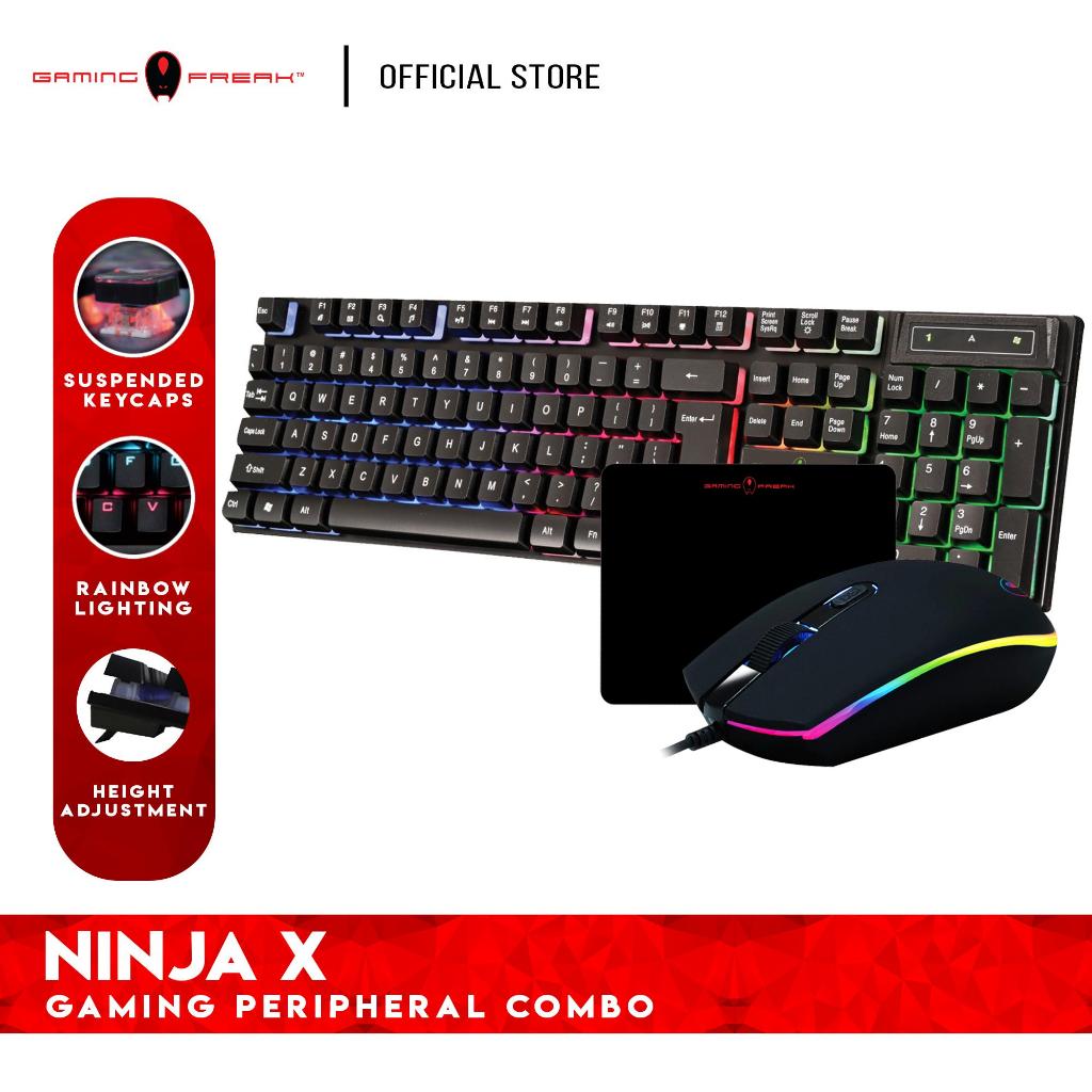 GAMING FREAK GK-XC-NINJA X USB 3 in 1 Combo Gaming Keyboard, Mouse & Mousepad