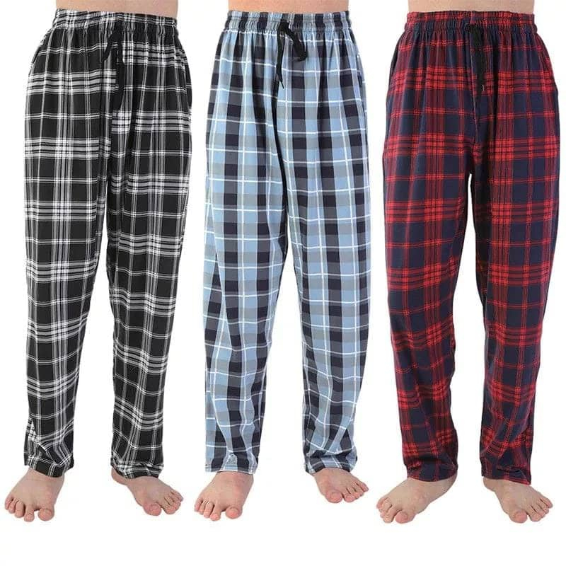 ?Harga Borong Seluar Tidur Pelikat Lelaki Dewasa Plus Size Unisex Adult PLAID Full Cotton Long Pant M-6XL