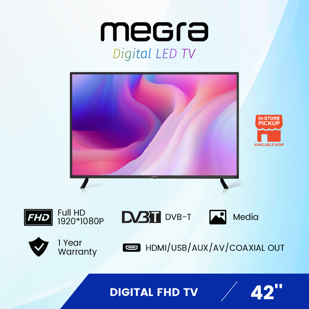 Megra TV Digital LED TV DVBT-2 Built In MYTV (42")