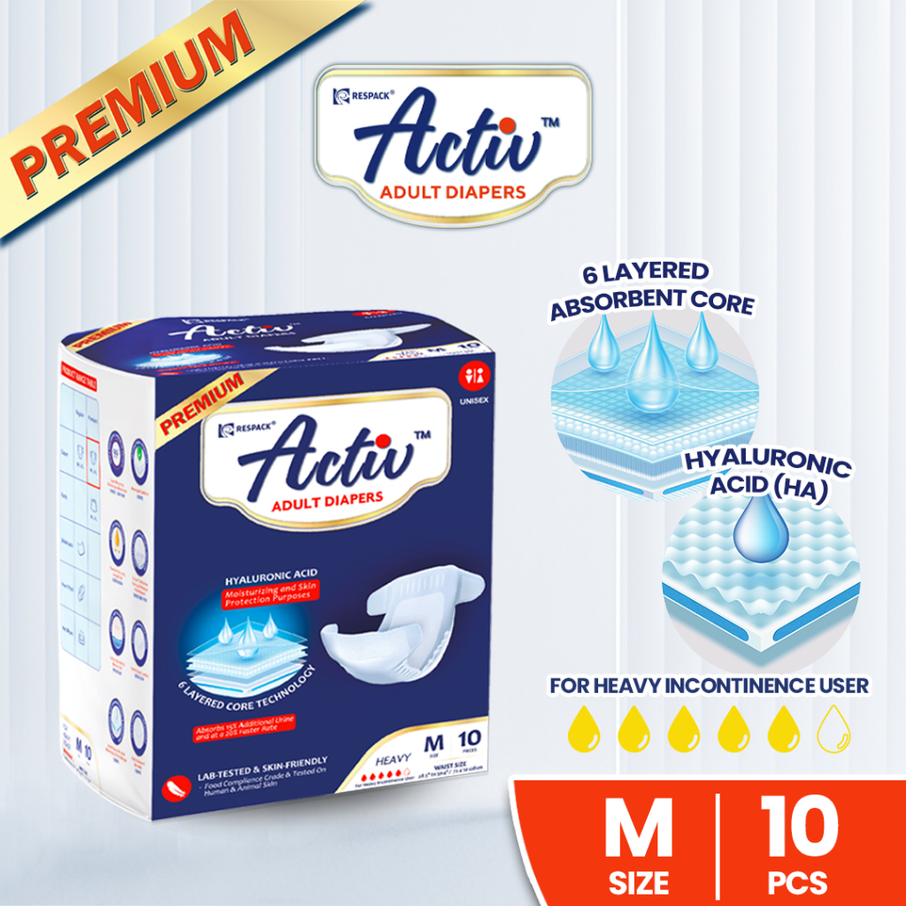 Activ Premium Adult Diapers Size M | Extra Dry & High Absorption