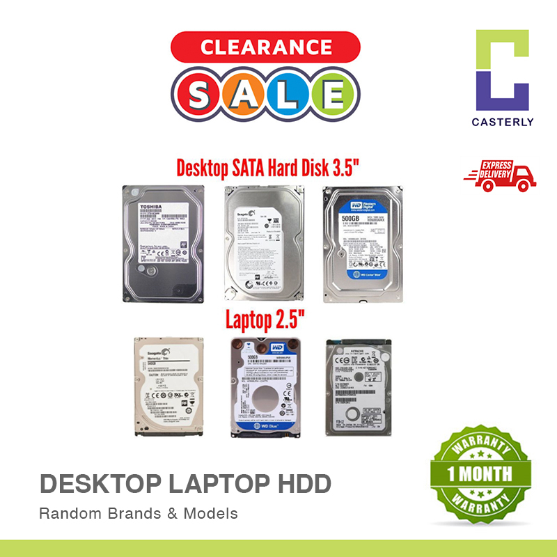 Hard Disk 500GB 1TB-2TB  Desktop PC (3.5)size used