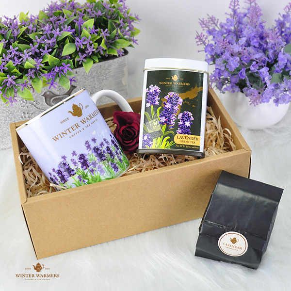 Lavender Series Gift Set Gift box Lavender green tea Mug 薰衣草系列礼盒礼品绿茶马克杯