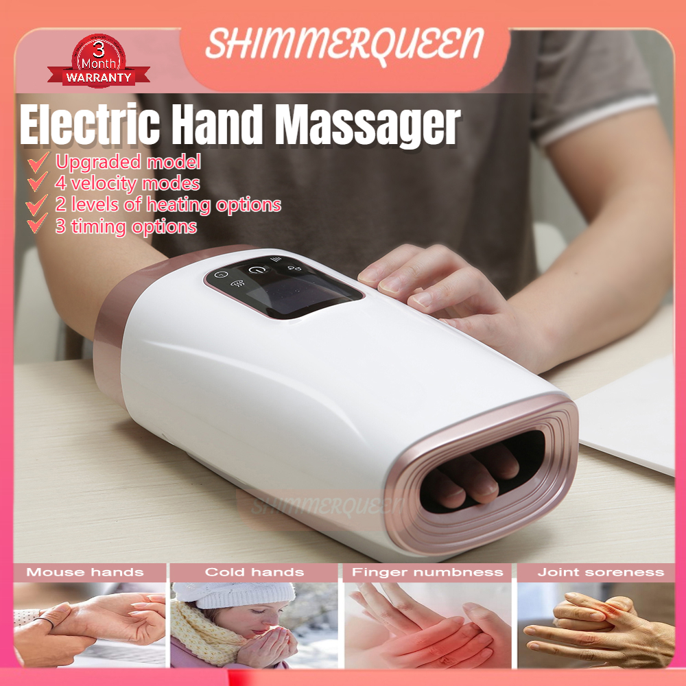 Hand Massager Machine Electric Heating Massage Air Compression Finger Massager Palm Finger Acupoint Wireless Massager