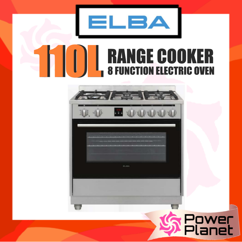 Elba 110L EPRC-N9560D(SS) EPRCN9560DSS /  56L Range Cooker EPRC-A6456GE(SS) 8 Function Oven 4 Burners EPRCA6456GESS