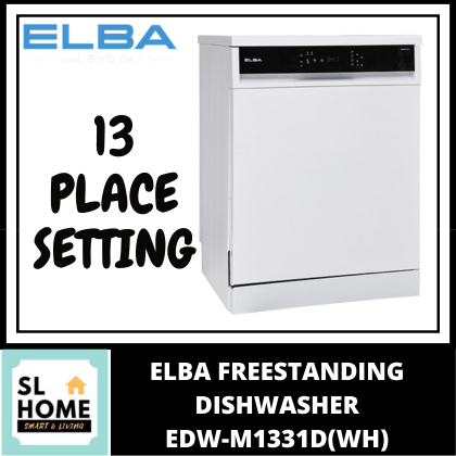 ELBA EDW-M1331D(WH)  FREESTANDING DISHWASHER WITH 13 PLACE SETTING