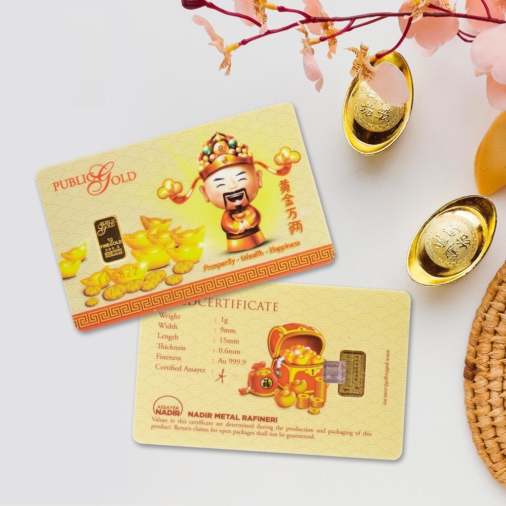 Public Gold LBMA Bullion Bar 1g (Au 999.9) - PROSPERITY 2021 [GET&hellip;