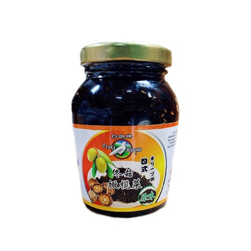 ( WM Free Shipping ) Mushroom Olive Dish Peace (Original) 白鸽日式冬菇橄榄菜(原味) 180GM