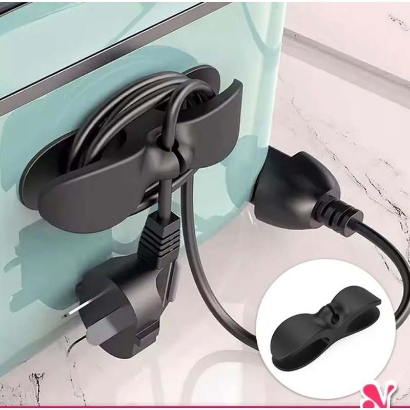 Cable Organizer Cord Wrapper Wire Clip Cord Holder Kitchen Appliances Pemegang Kord Peralatan Dapur