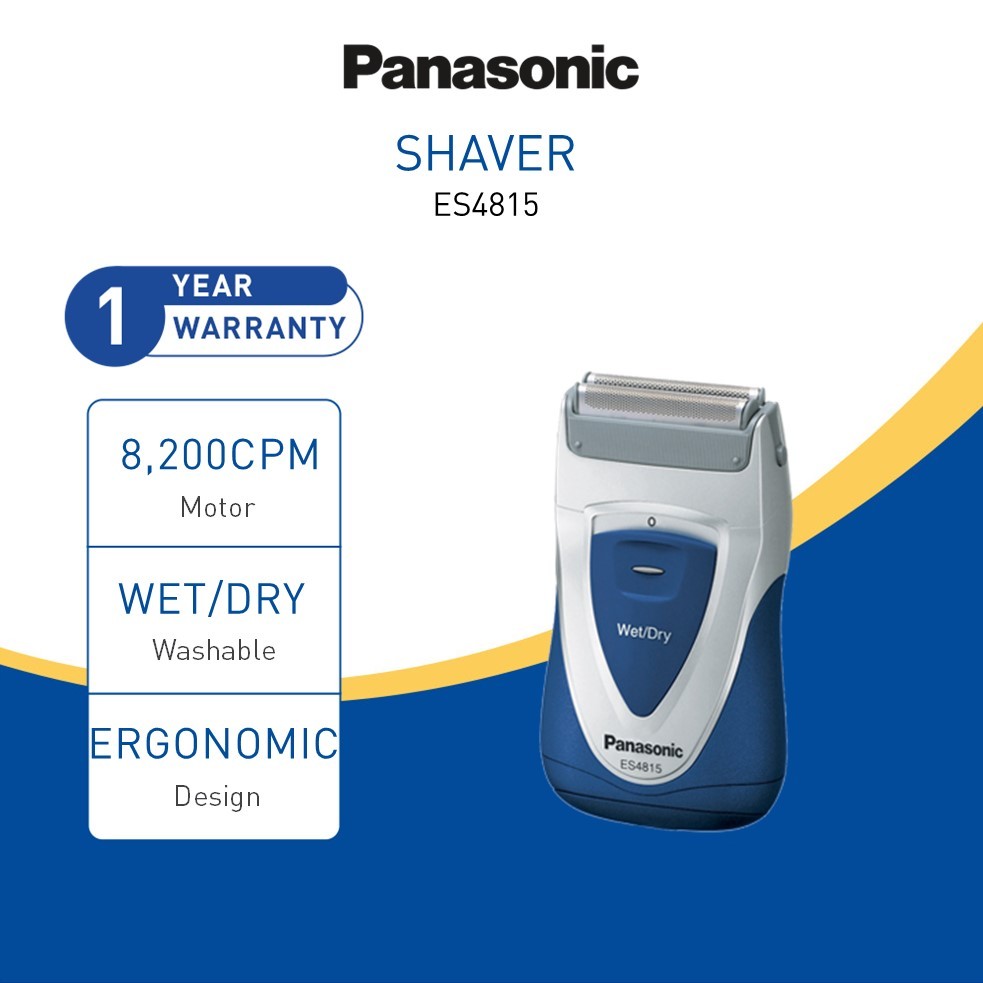 PANASONIC ES4815 Shaver AA Battery Operated WET DRY ES4815S451 Washable 60deg Floating Twin Head Pencukur Lelaki 电动刮胡刀