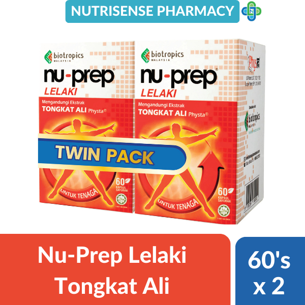 NU PREP LELAKI Tongkat Ali Extract Capsule 60's or 60'sx2