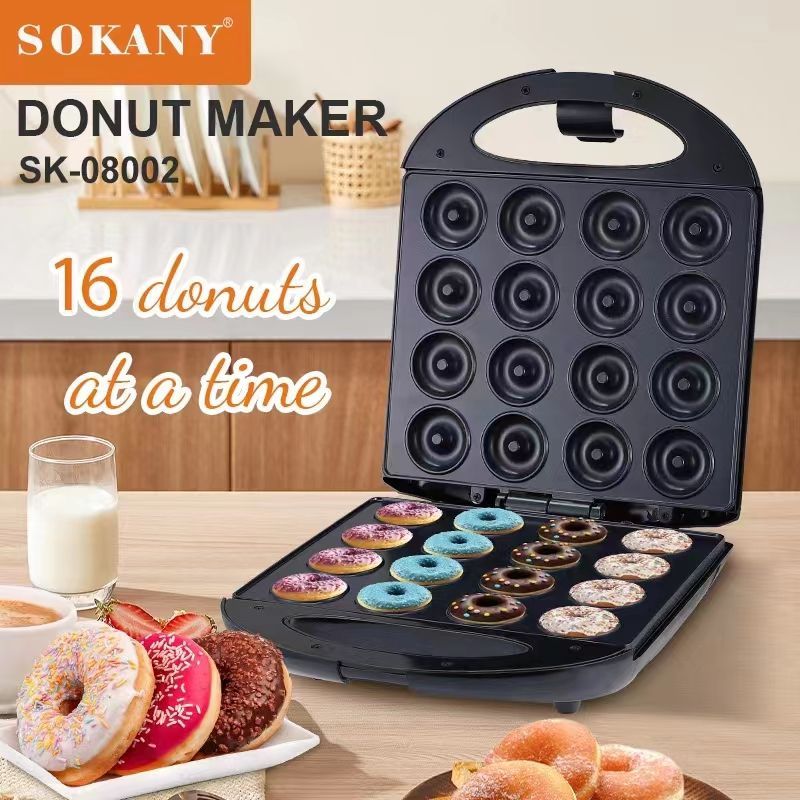 Mini Dount Maker 16 holes Mini Donut Machine Electric Donut Machine Waffle Maker Sandwich Maker