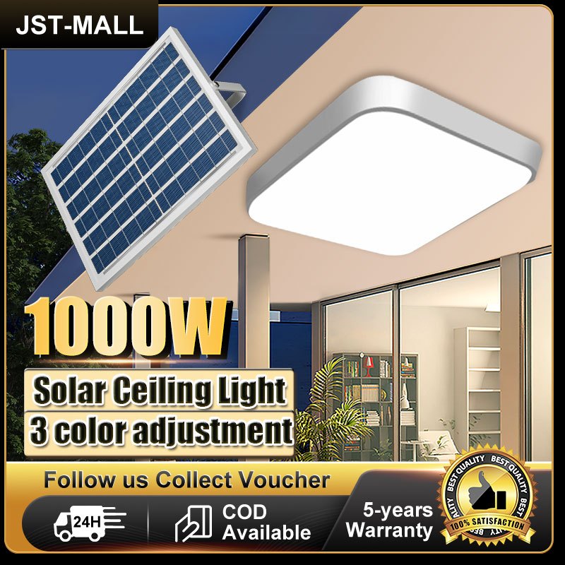 Lampu Solar Light Indoor House Solar Ceiling Light Waterproof Outdoor Garden Solar Power Lamp