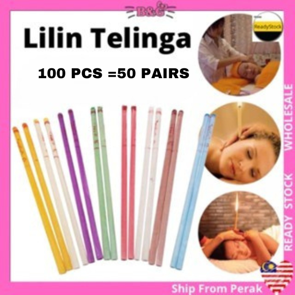 10/100pcs Ear Candle Generation 2 Aromatherapy Aroma Lilin Telinga Resdung Spa Beauty Relax Candling Therapy 按摩直筒耳烛熏香放松