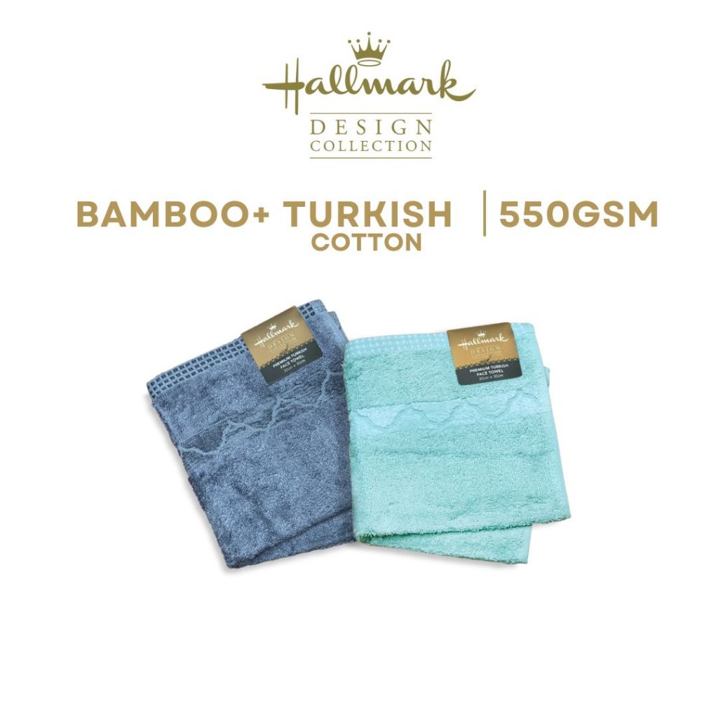 Hallmark Turkish Soft Bamboo Premium Face Towel (30 x 30cm)