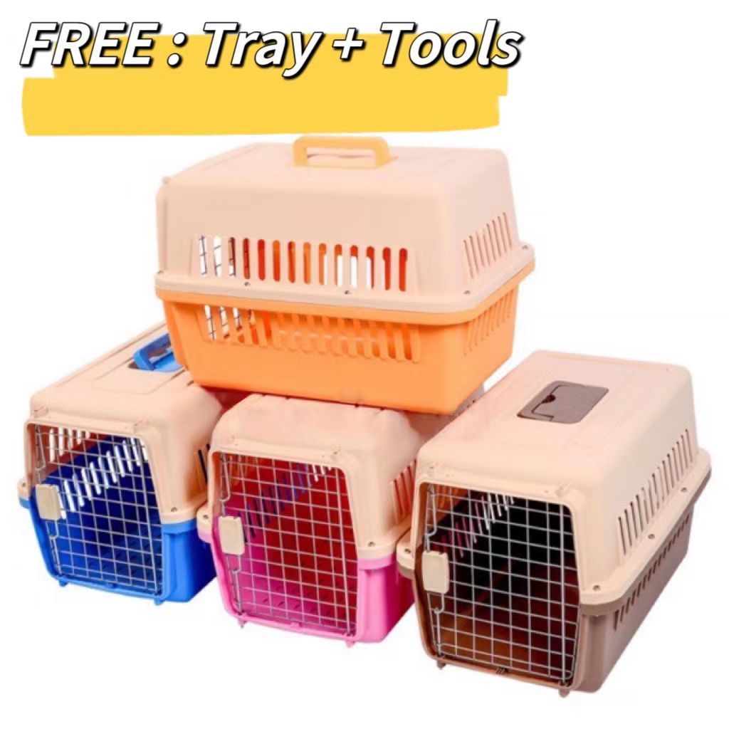 ❤️READY STOCK❤️Pet Carrier Cat Carrier Sangkar Kucing Dog Carrier Pet Cage Carrier Kucing Cat Cage