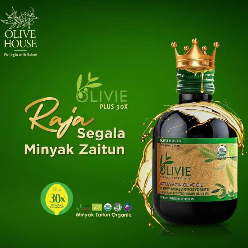 READY STOCK Olive House Olivie Plus 30X Minyak Zaitun ‘Extra Virgin’ Olive Oil (250ml/bottle)