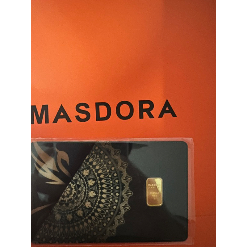MASDORA SIGNATURE WAFER 1G GOLD BAR 24K EMAS 999.9 (1GRAM)